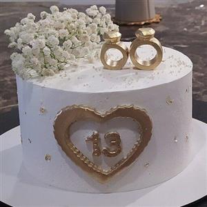 کیک خامه ای با گردو و نوتلا