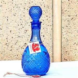 بطری.قرابه.آبی خورشیدی.کاملا دست ساز حجم 500 سی سی
