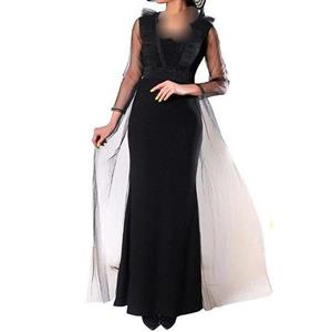 ماکسی مجلسی عروسکی کرپ کش درجه یک تور و لمه شاین از سایز 42 تا 46