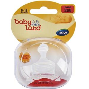 سرشیشه ارتودنسی بیبی لند مدل 266 سایز Baby Land Orthodontic Bottle Teats Size 