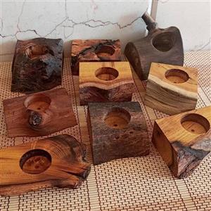 جاشمعی و جا عودی چوبی