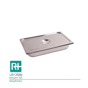 دیش درب دار استیل سایز کوچک 24*15*3
