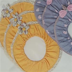 3عدد دمکنی ساده کتان نخ