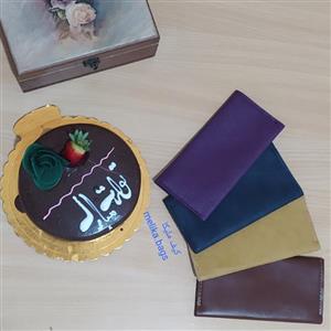 کیف پول چرم  کتی
