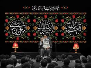 کتیبه پشت منبری ویژه اخر ماه صفر کد8157سایز300x140سانتی متر