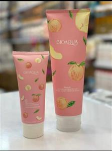 لوسیون بدن هلو بیوآکوا (Bioaqua Peach) – نمک حمام و لوسیون مرطوب‌کننده