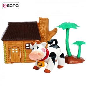 مجموعه عروسک Sirong مدل مزرعه و گاو Sirong Farm And Cow Toy