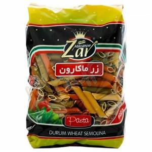 ماکارونی مخلوط سبزیجات زر ماکارون مقدار 500 گرم
