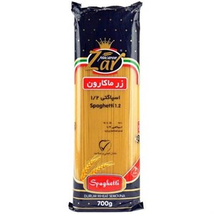 اسپاگتی قطر 1.2 زرماکارون مقدار 700 گرم
