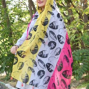 شال نخی درجه یک منگوله دار.