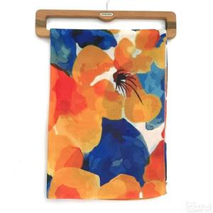 شال نخی چهارفصل پرتقال بلوبری\n