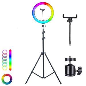 رینگ لایت پایه دار mj30 soft ring light rgb led اورجینال و با 