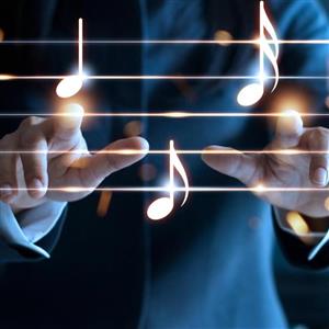 پوستر دیواری طرح نوت موسیقی