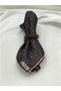 دستمال گردن مردانه قهوه ای پیر کاردین