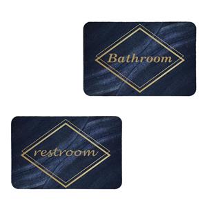 پادری طرح Bathroom وRestroom کد 8765 سایز 40 در60 مجموعه 2 عددی