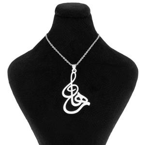 گردنبند مدل اسم رها و نماد موسیقی