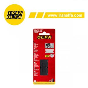 تیغ استیل یک تکه  18mm کاردک اُلفا (OLFA) ژاپن - مدل GSB-2S/6B