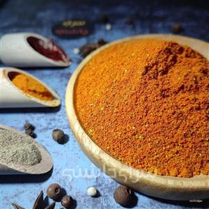 ادویه خورشی زعفرانی مخصوص مشکبیز ( 100 گرم ) اعلا چاشنی طعم دهنده - مرغ - ماکارونی -  پلو و خورشت های ایرانی