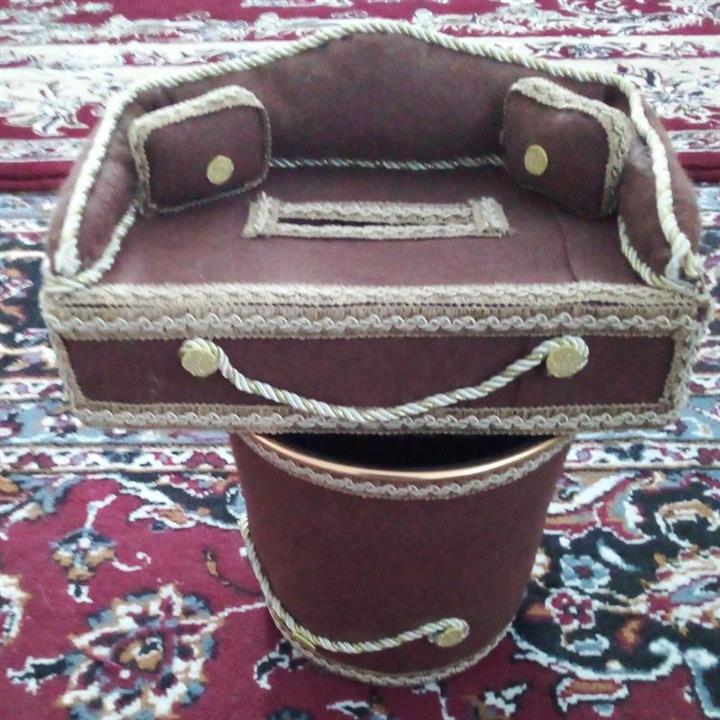 قیمت و خرید سطل زباله با جا دستمالی نمد