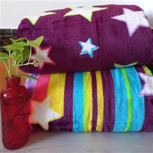 پتو ژله ای یک نفره تیسا ...جنس ضخیم طرح ستاره ...ابعاد150*220