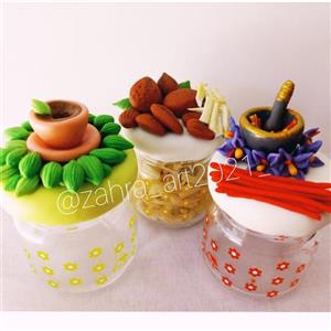 بانکه های نقلی سه عددی زعفران وهل وخلال بادام