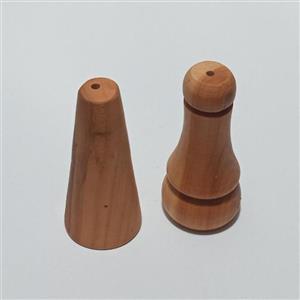 نمکدان چوبی درب پلاستیکی