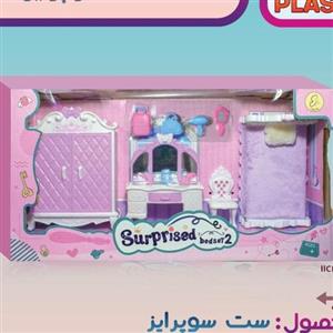 ست اشپذخانه کمد لباس باربی اتاق خواب کامل ارایشی تخن باربی