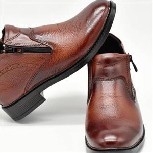 نیم بوت مردانه چرم طبیعی گاوی