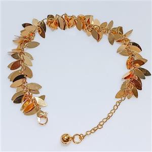 پابند طلایی مدل برگ