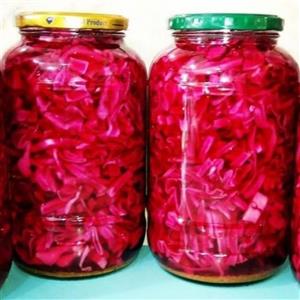 ترشی کلم بنفش خانگی نمونه