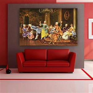 تابلو بوم لوکس طرح فرانسوی مدل هم نشینی درتالار