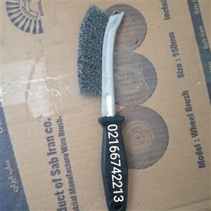 فرچه سیمی مسواکی دسته فلزی جنس درجه یک