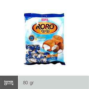 تافی مغز دار نارگیلی شیرین عسل رورو وزن80G