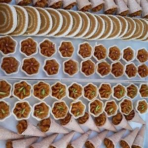 حلوا مجلسی سه آرد وزعفرانی  وسنتی
