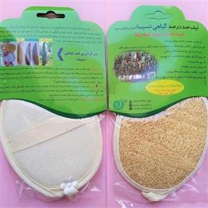 لیف گیاهی لوفا طرح بیضی یک طرفه