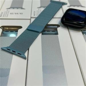 بند میلانس رنگ آبی جدید Milanese loop Color: sierra blue Size: 38/40/41/42/44/45 mm
