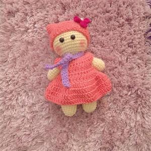 عروسک روسی بافتنی تک بافت