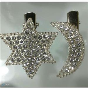 کنار مویی طرح ستاره و ماه