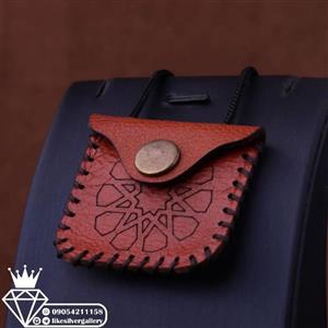 گردنبند حرز امام جواد چرم و پوست اهو 