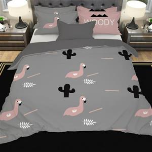 ست کامل ژورنالی روتختی دونفره 6 تیکه فلامینگو کد BD1804 (پس کرایه)