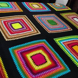 روتختی دونفره قلاب بافی