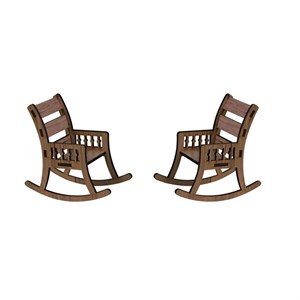 ماکت دکوری طرح صندلی راحتی مدل K200 بسته دو عددی