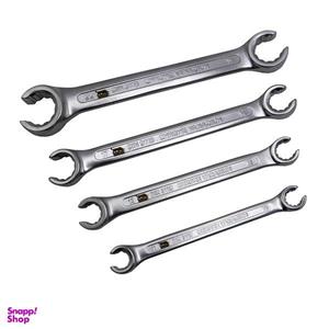 آچار دو سر رینگی چاکدار مدل بلک بول کد YP-CHAKDAR سایز 10-22 میلی متر مجموعه 4 عددی