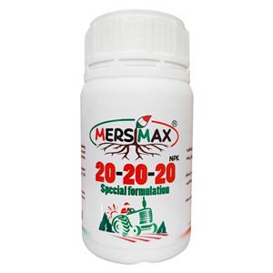 کود سه بیست پودری مرسیمکس مدل NPK 20.20.20 کد 3npk وزن 100 گرم