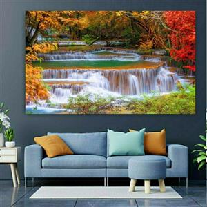 تابلو بوم طرح آبشار زیبا سایز 100*150 کد nb89