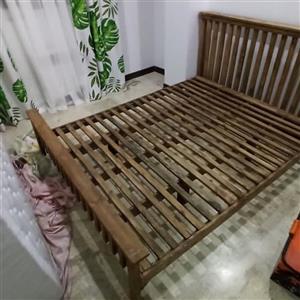 تخت خواب  چوبی نراد چوب روس تک نفره دونفره