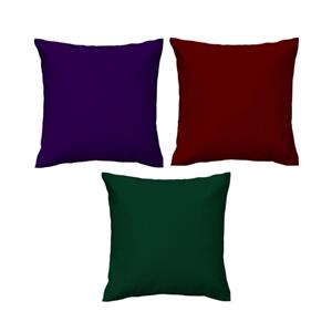 کاور کوسن مدل رنگی بسته 3 عددی