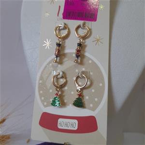 گوشواره فانتزی زنانه کریسمس کد 6608 