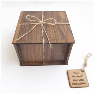 جعبه چوبی طرح 1 سایز کوچک (مونتاژ نشده )