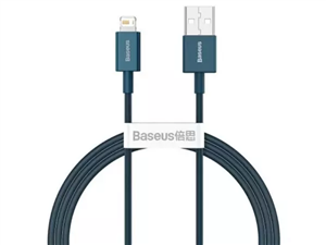 کابل شارژ سریع و انتقال داده یک متری لایتنینگ بیسوس Baseus superior series fast charging 1m cable 2.4A